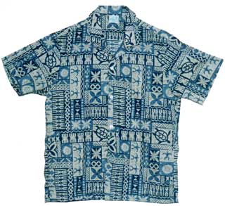 Cotton Blended Charcoal Hawaiian Men Shirt